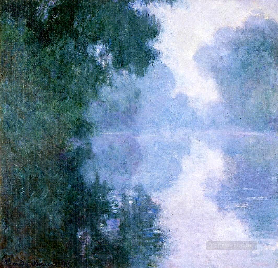 霧のジヴェルニー近くのセーヌ川 II クロード・モネ油絵